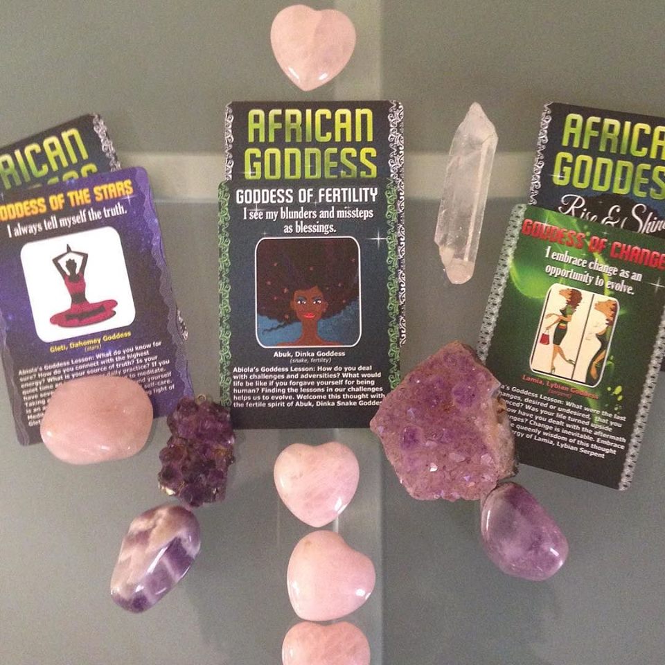 african goddess affirmation cards - spiritual business plan