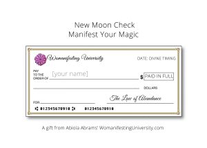 manifest money abundance check