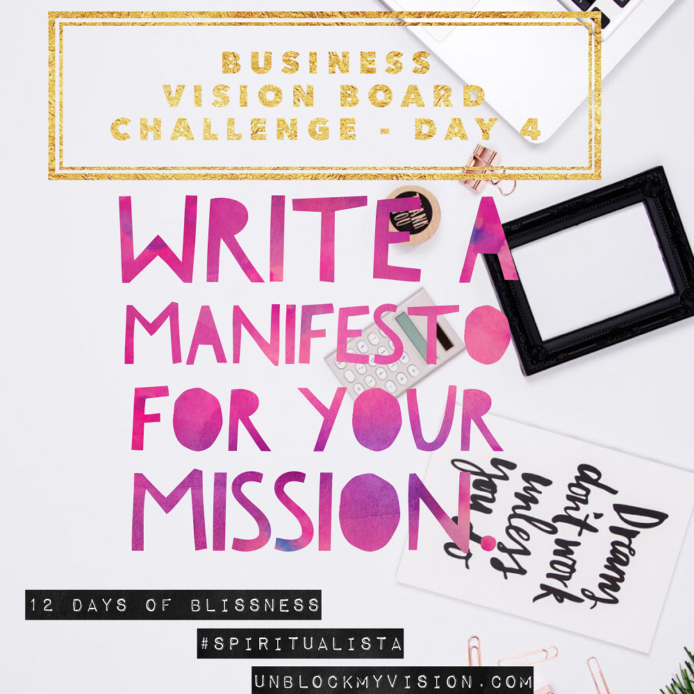 how to write a manifesto