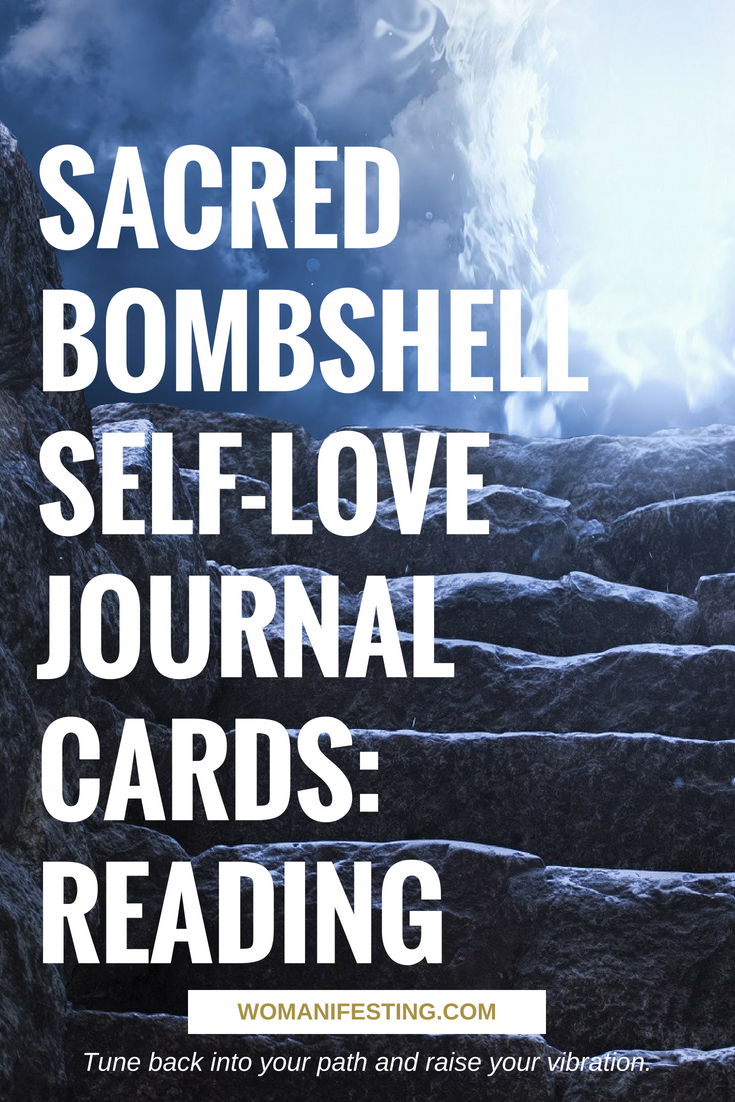 Sacred Bombshell Self-Love Journal Cards: Reading