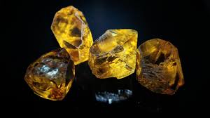 Citrine healing gemstone rock