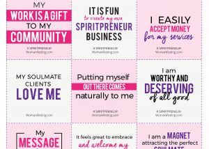 Printable Affirmation Cards