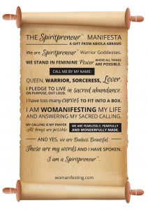 Spiritual Business Entrepreneur Manifesto 