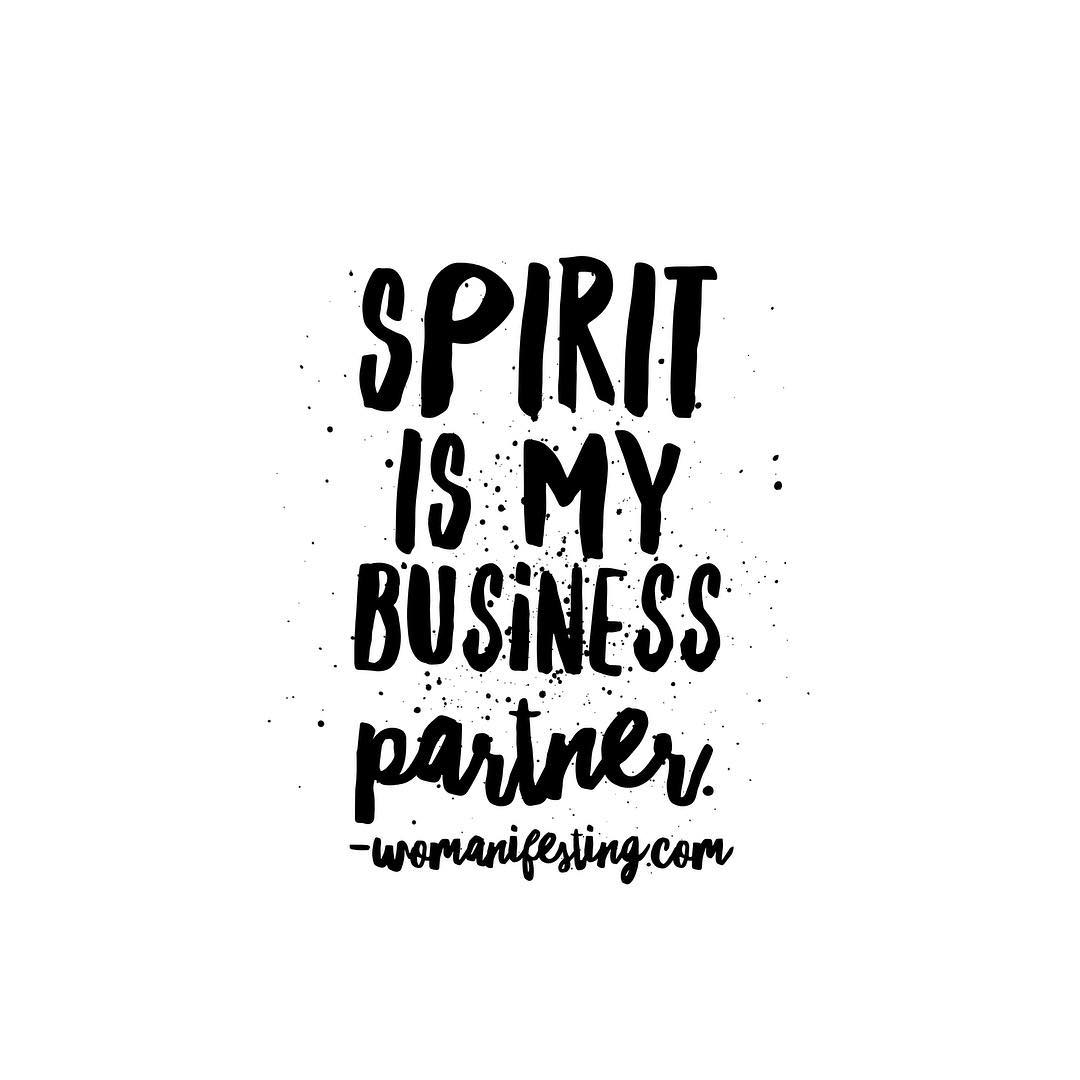 Spirit is my business partner