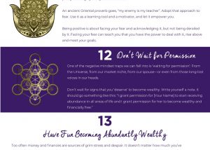 21 Ways to Womanifest Your Spiritual Business Success Infographic