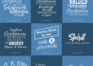 Free Printable Spiritual Business Mantra Inspiration Cards