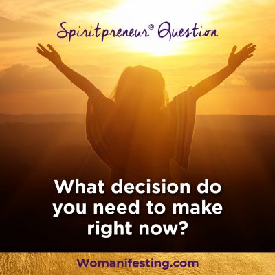 What decision do you need to make right now IG