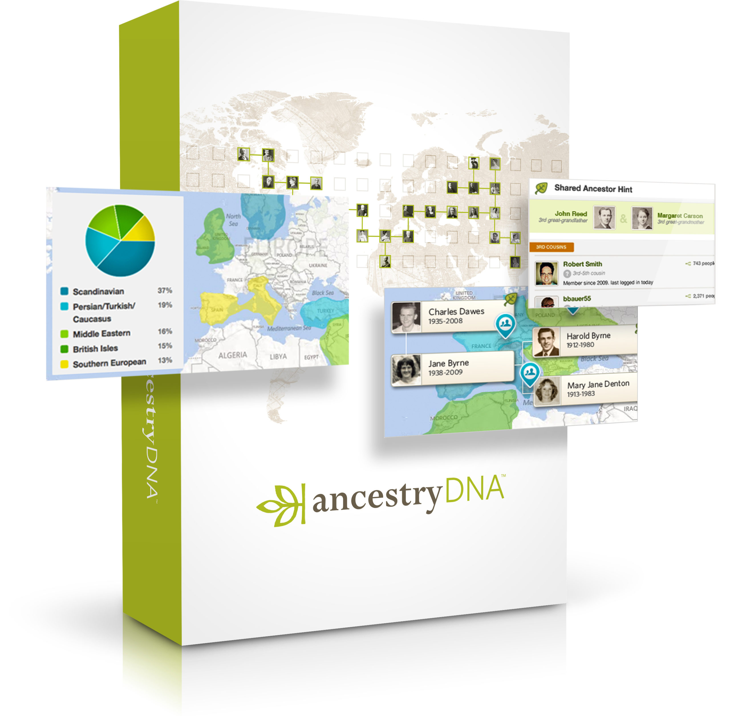 Ancestry DNA is the #1 selling consumer DNA test.* AncestryDNA can trace your roots back to 500+ global regions.* Discover the rich details of your family story with AncestryDNA.* Only AncestryDNA can let you discover the recent migration paths and personally relevant historical details of your ancestors—all of it explorable with an interactive timeline