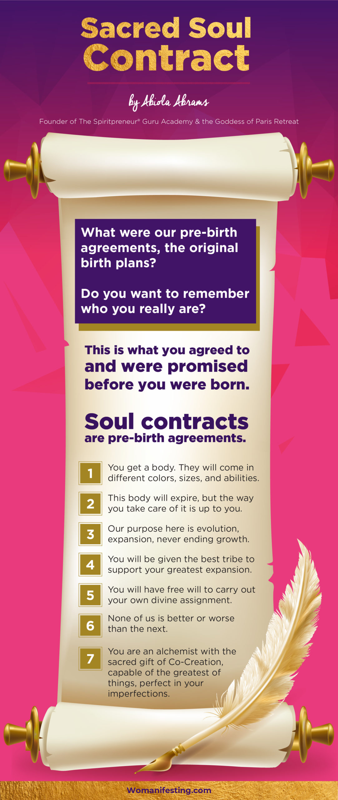 Sacred Soul Contracts! 7 Things You Agreed to Before You Were Born [Infographic]