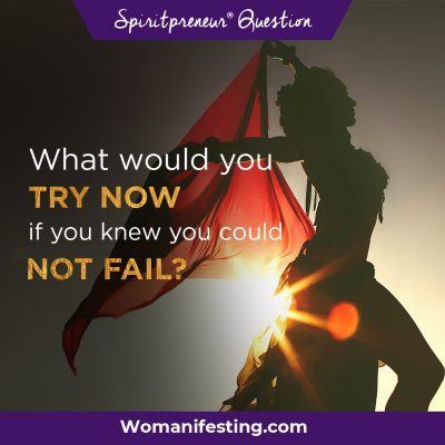 What would you try now if you knew you could not fail