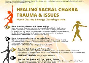 Heal Your Womb Chakra - Infographic