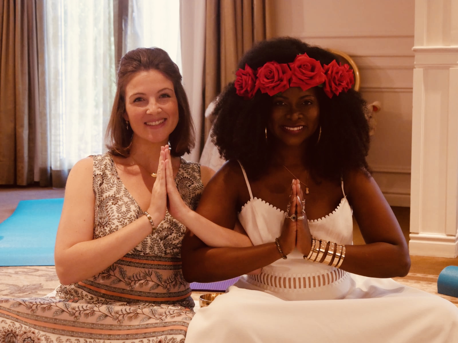 Meditation - Doris and Abiola in Chantilly France Goddess Retreat