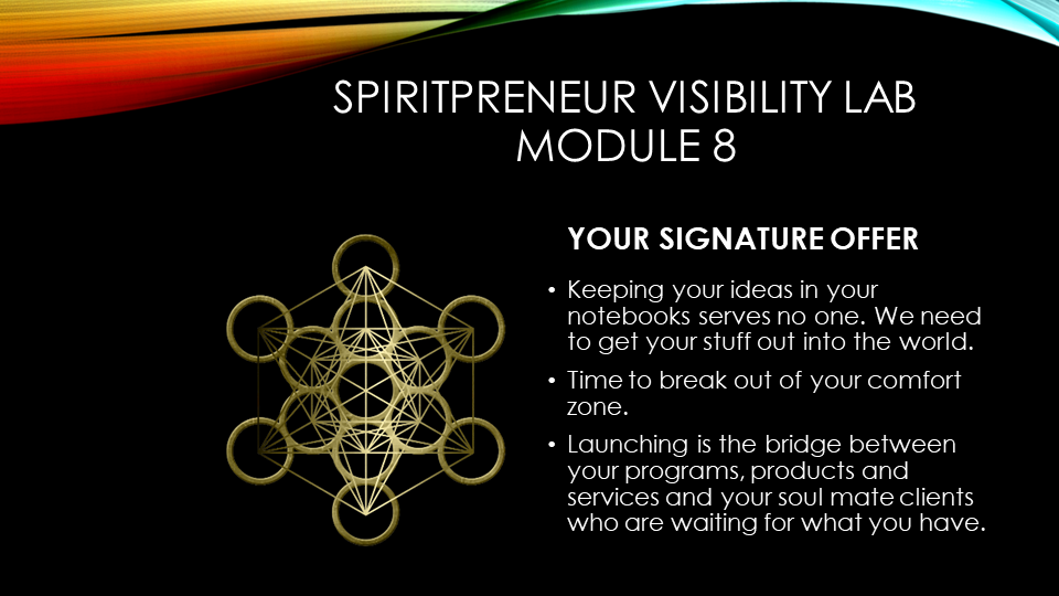 Spiritpreneur Visibility Mindset Module 8