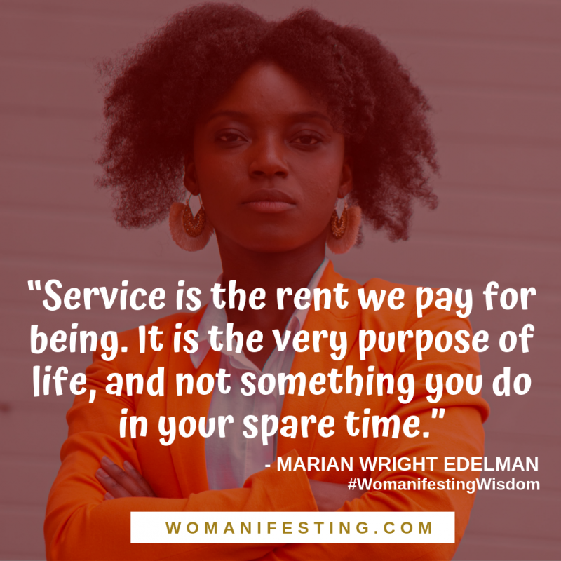 Service is the rent we pay for being. It is the very purpose of life and not something you do in your spare time Spiritpreneur Visionary Board Challenge - personal branding