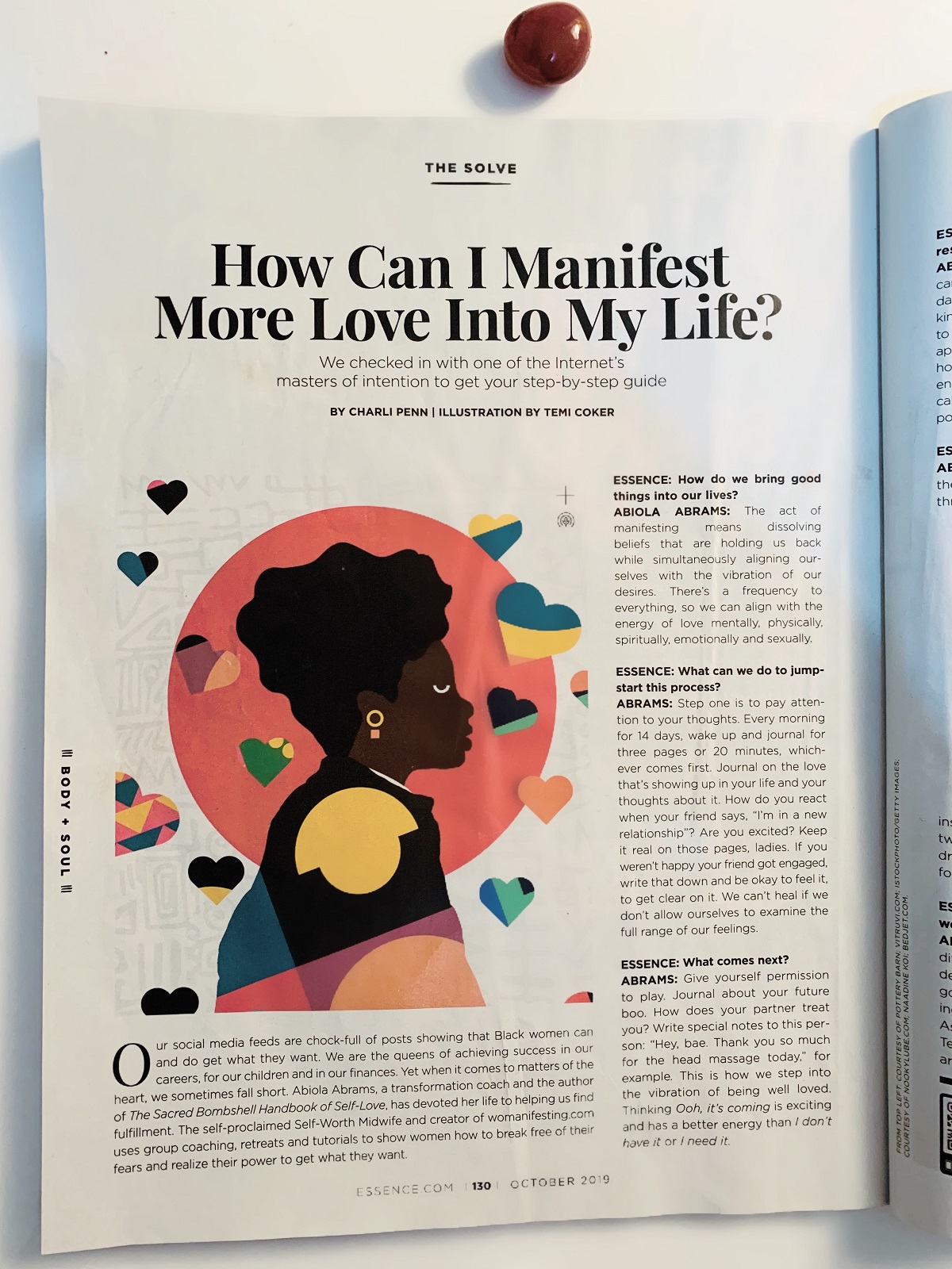 Abiola Abrams - Essence Magazine Manifesting Law of Attraction