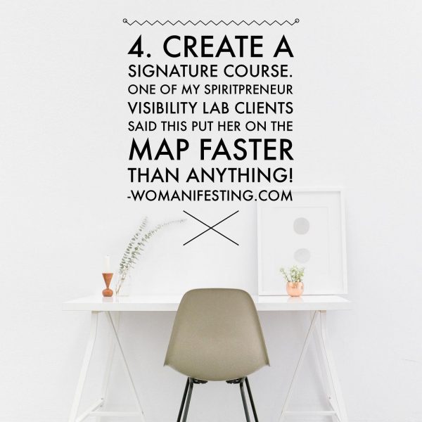 Create a signature course