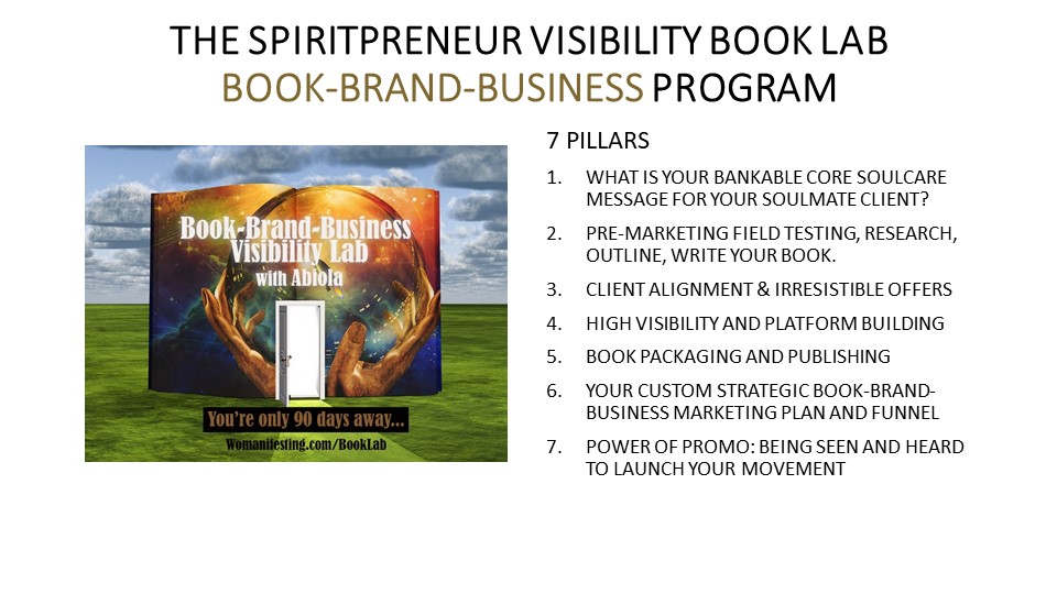 Spiritual Entrepreneur to Author Coaching Program