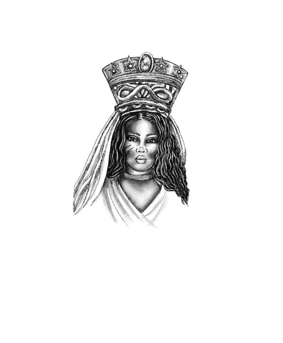  Sketch by Destiney Powell for African Goddess Initiation: Sacred Rituals for Self-Love, Prosperity and Joy