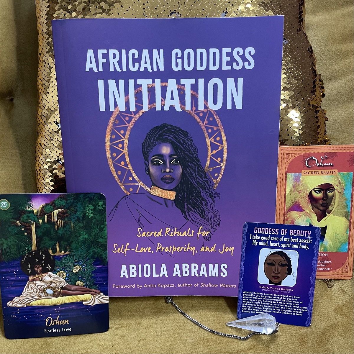 Oshun cards and book SM Oshun Oracle Cards by Abiola Abrams