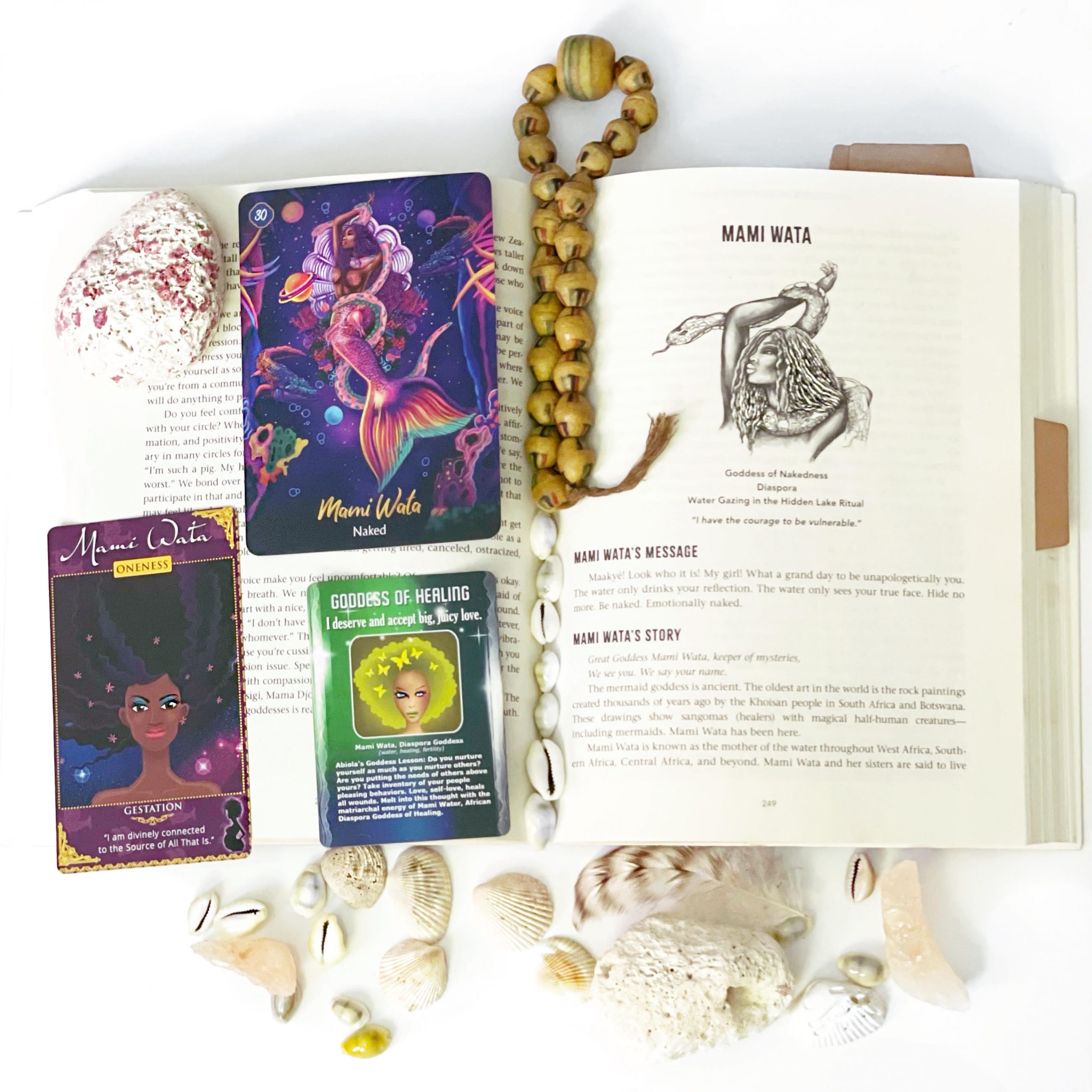 African Goddess Initiation Book with Oracle Cards by Abiola Abrams