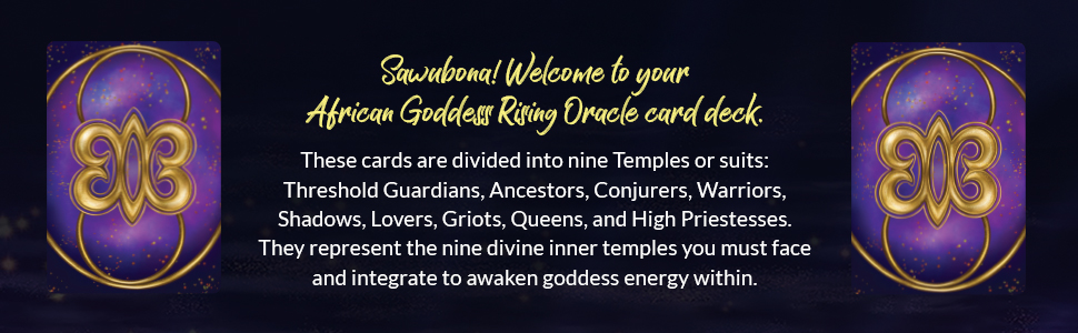 African Goddess Rising Oracle Cards by Abiola - Hay House