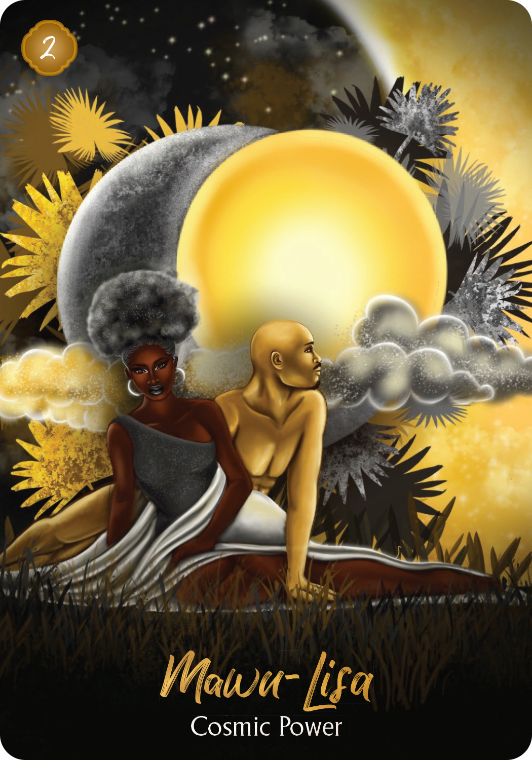 Goddess Mawu Lisa of Benin African Goddess Cards