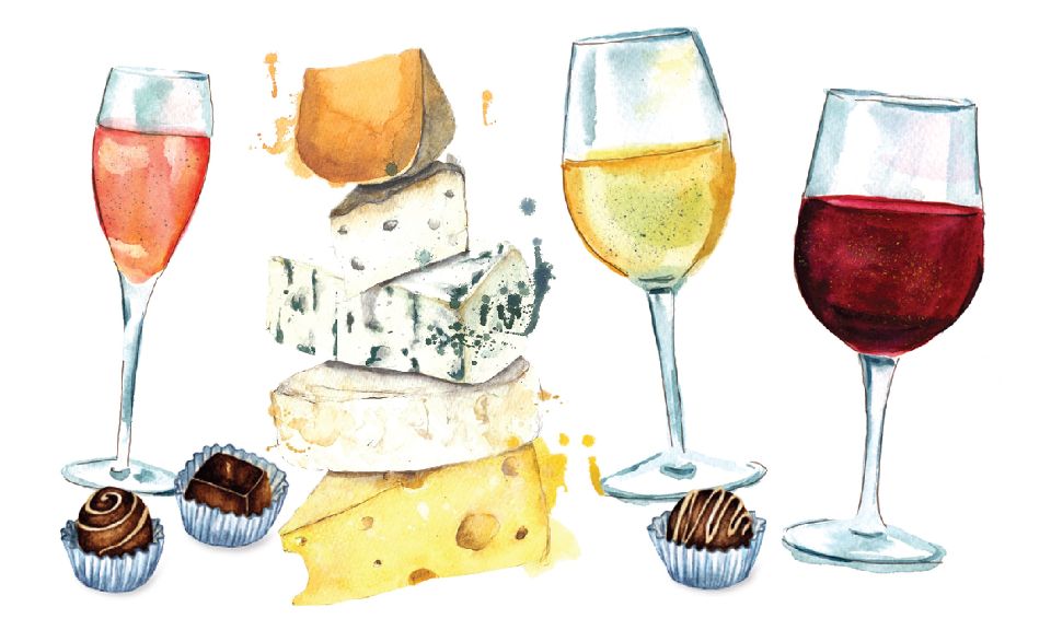 Wine, Chocolate & Cheese Pairing