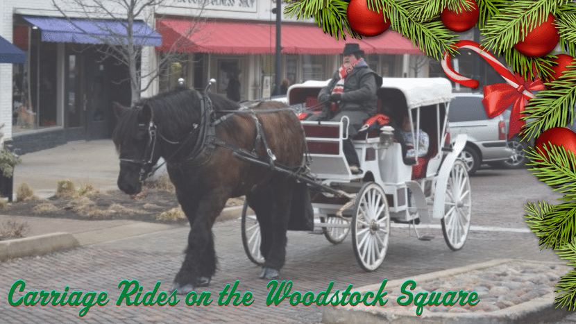 Free Carriage Rides on the Historic Woodstock Square