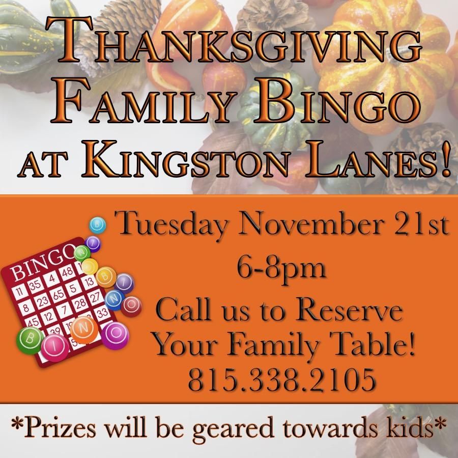 Thanksgiving Family Bingo