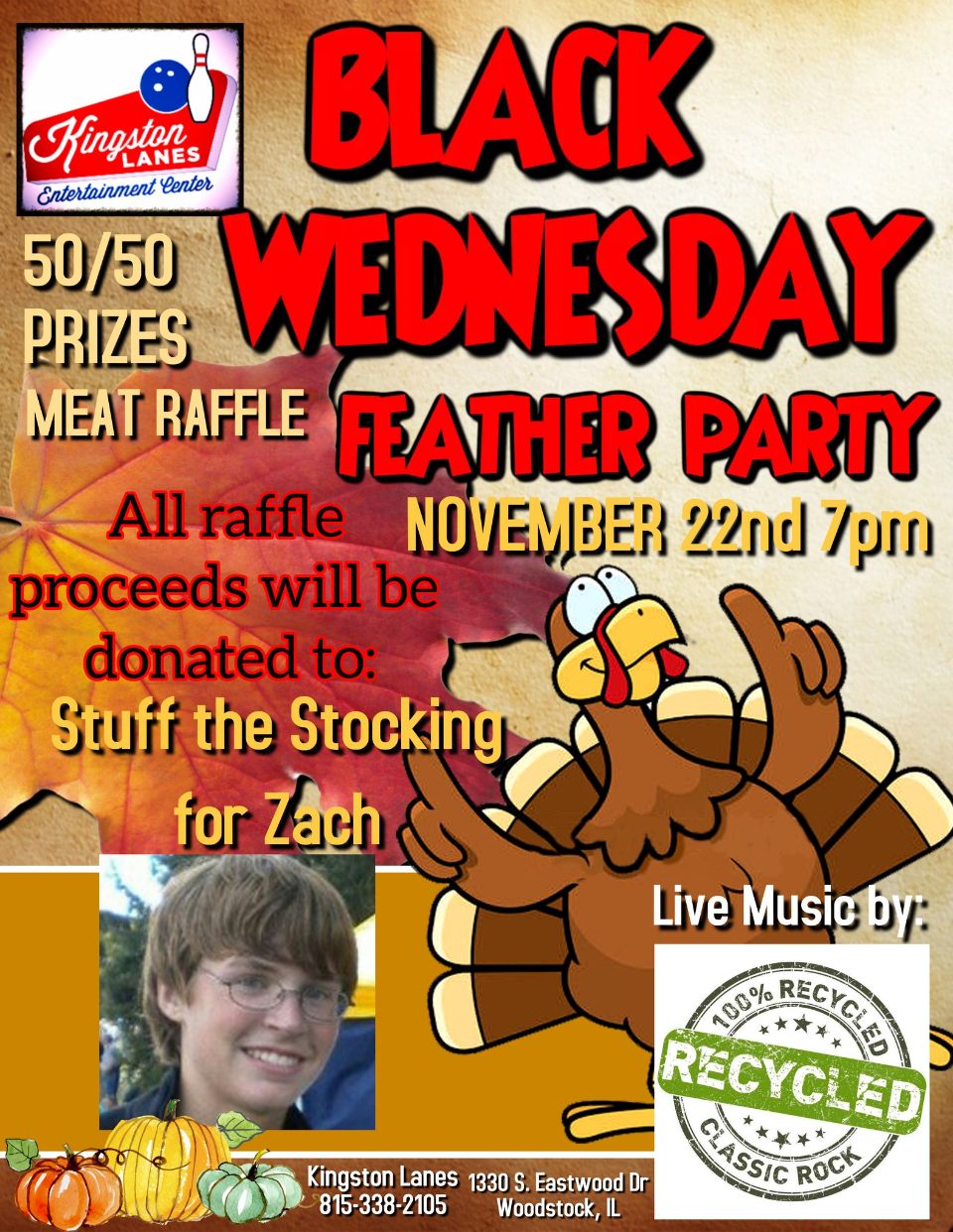 Black Wednesday Feather Party at Kingston Lanes