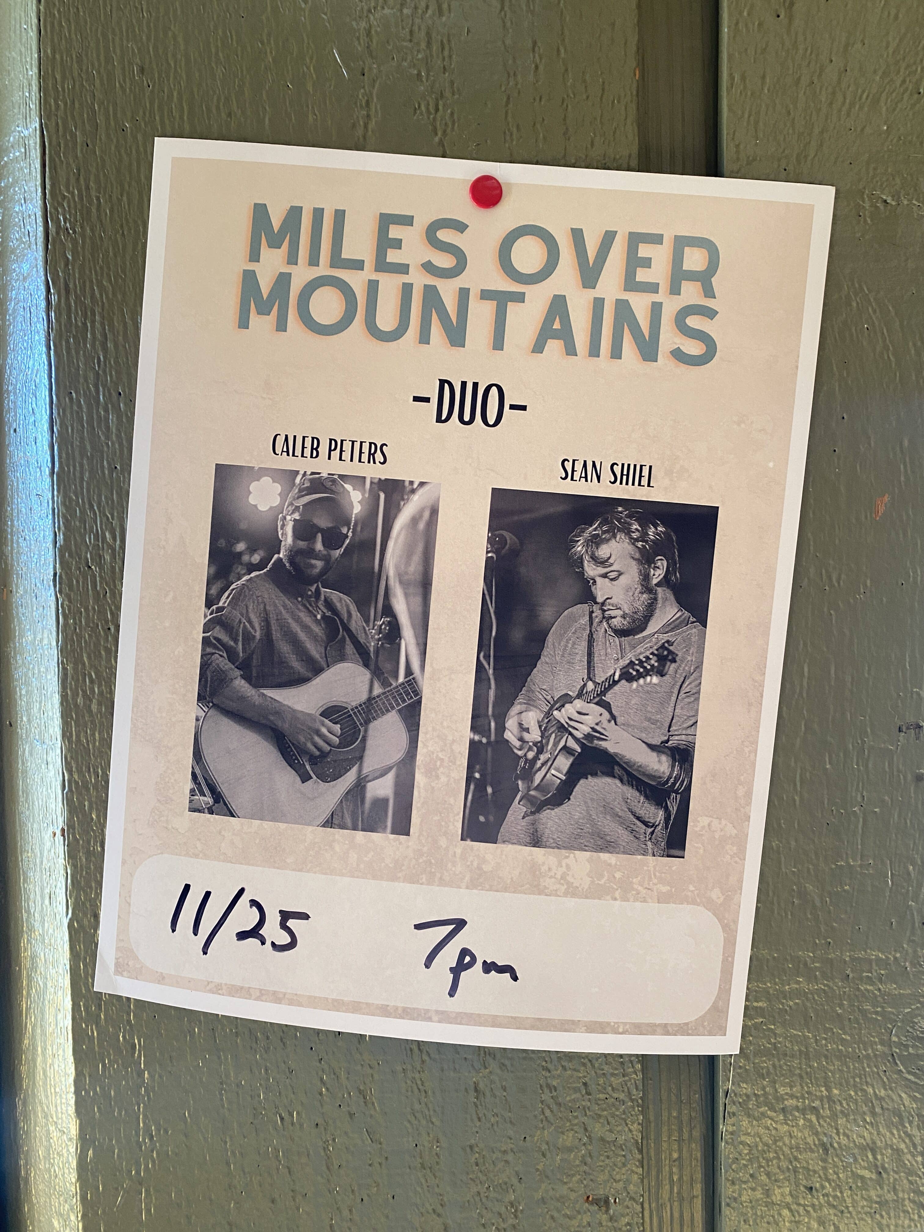 Live Music at Ortmann’s – Miles Over Mountains Bluegrass Duo