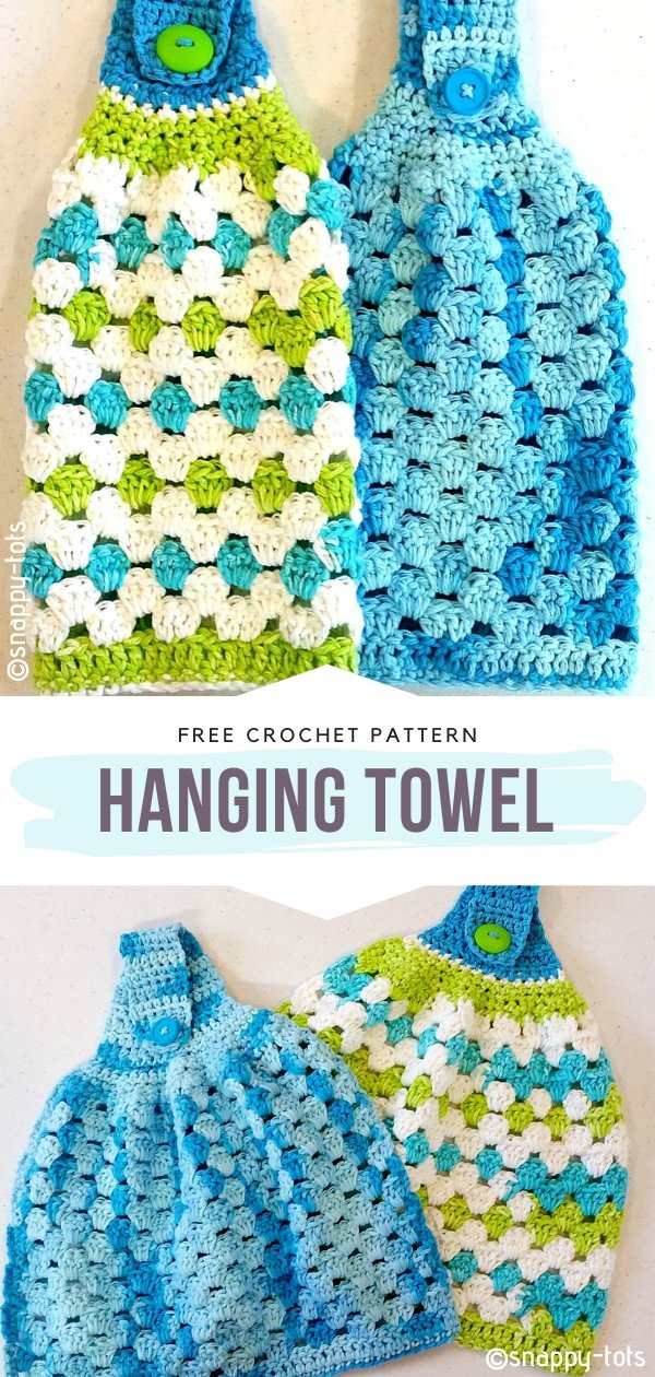 12 Crochet Hanging Towel Patterns - Crochet with Patterns