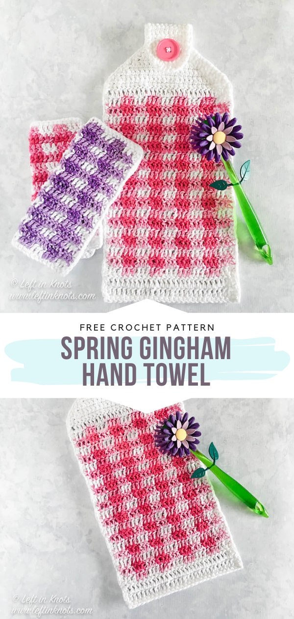 Colorful Kitchen Towels for Summer with Free Crochet Patterns