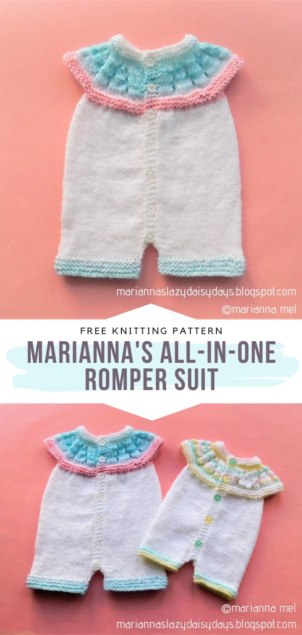 knitted romper suit