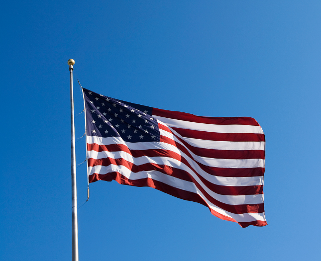 Fort Townsend State Park American flag