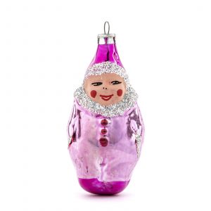 vintage Christmas ornament pink clown