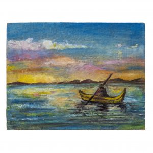 Lake Titicaca painting South America