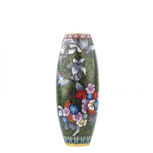 Multi-color Chinoiserie Decor Flower Vase