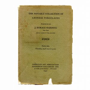 The notable collections of Chinese porcelains J. Horace harding