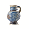 German stein salt glazed pottery pitcher