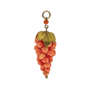 coral pendant charm