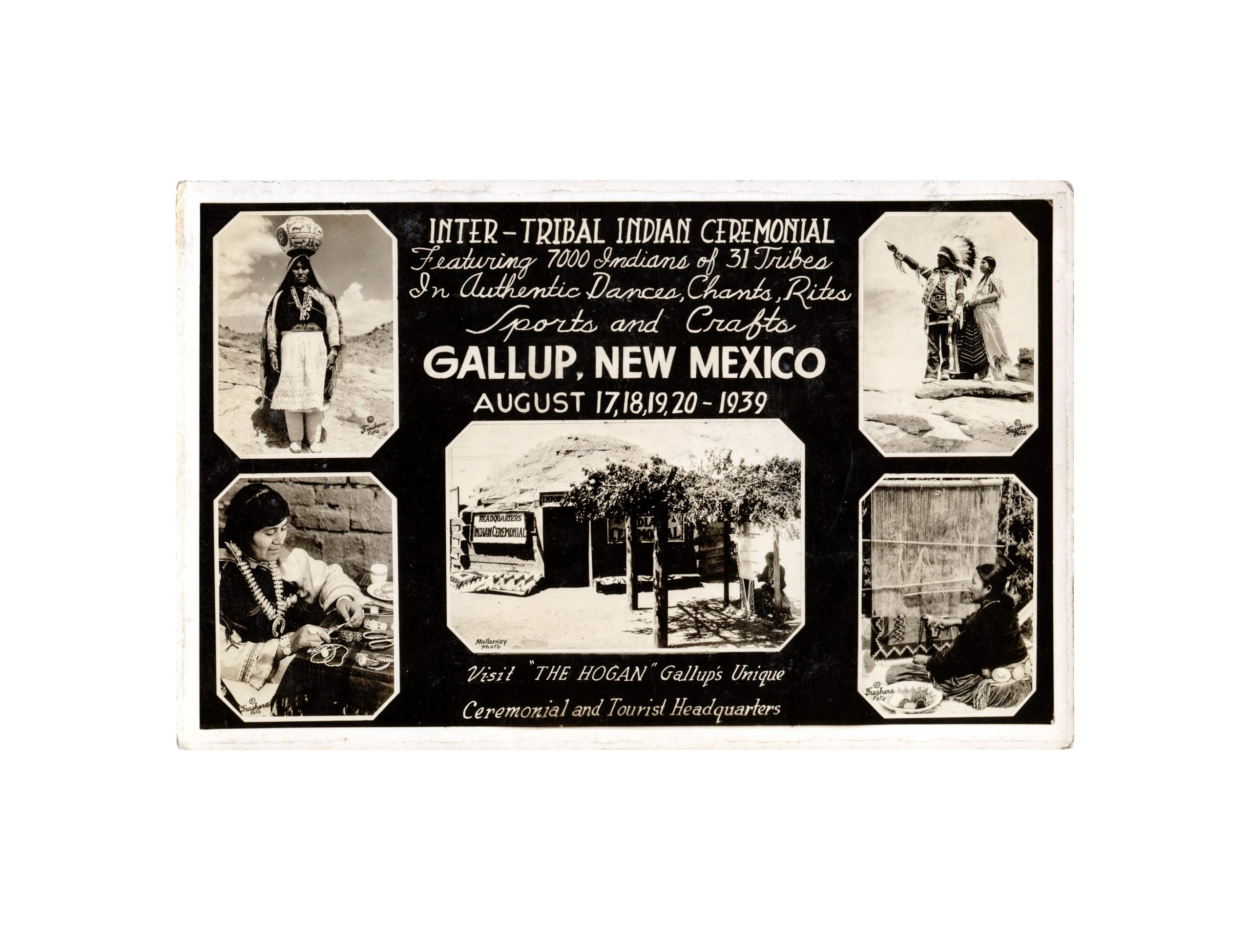 Gallup Ceremonial Photograph Postcard All The Decor