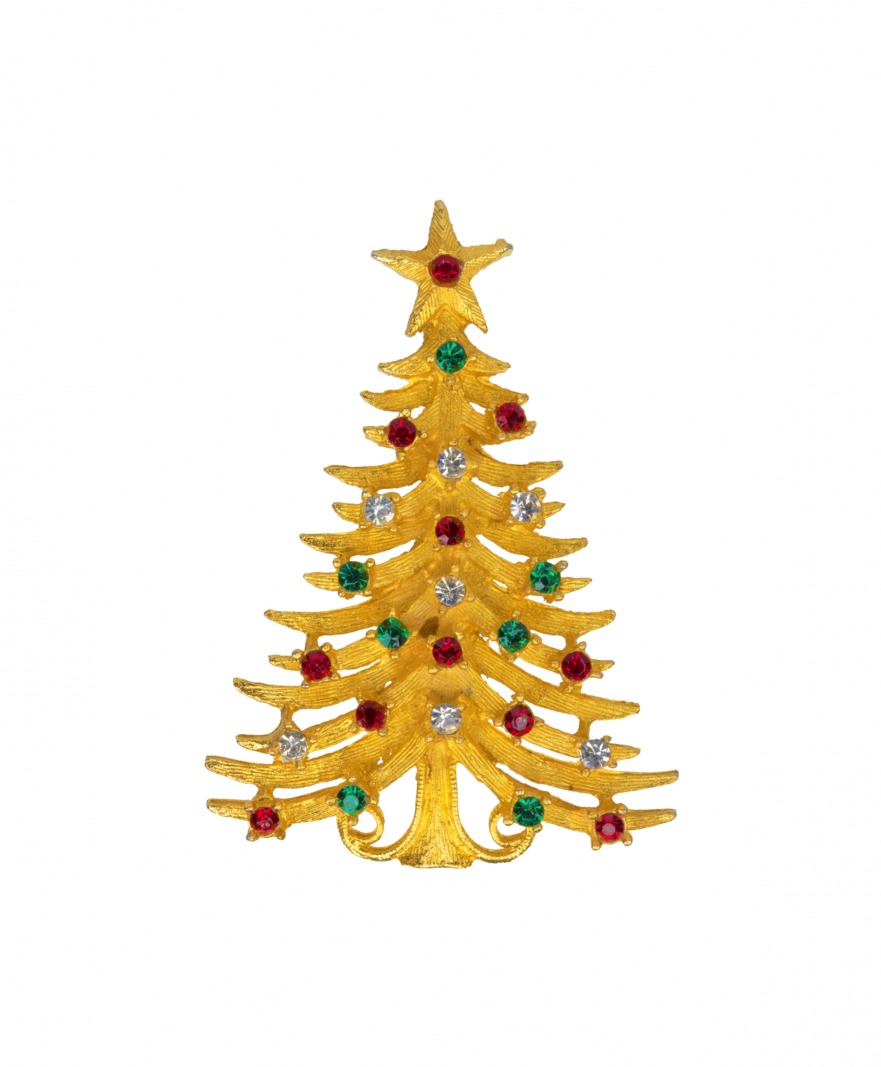 Vintage Mylu Christmas Tree Brooch