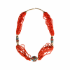 Vintage African Coral Beaded Necklace