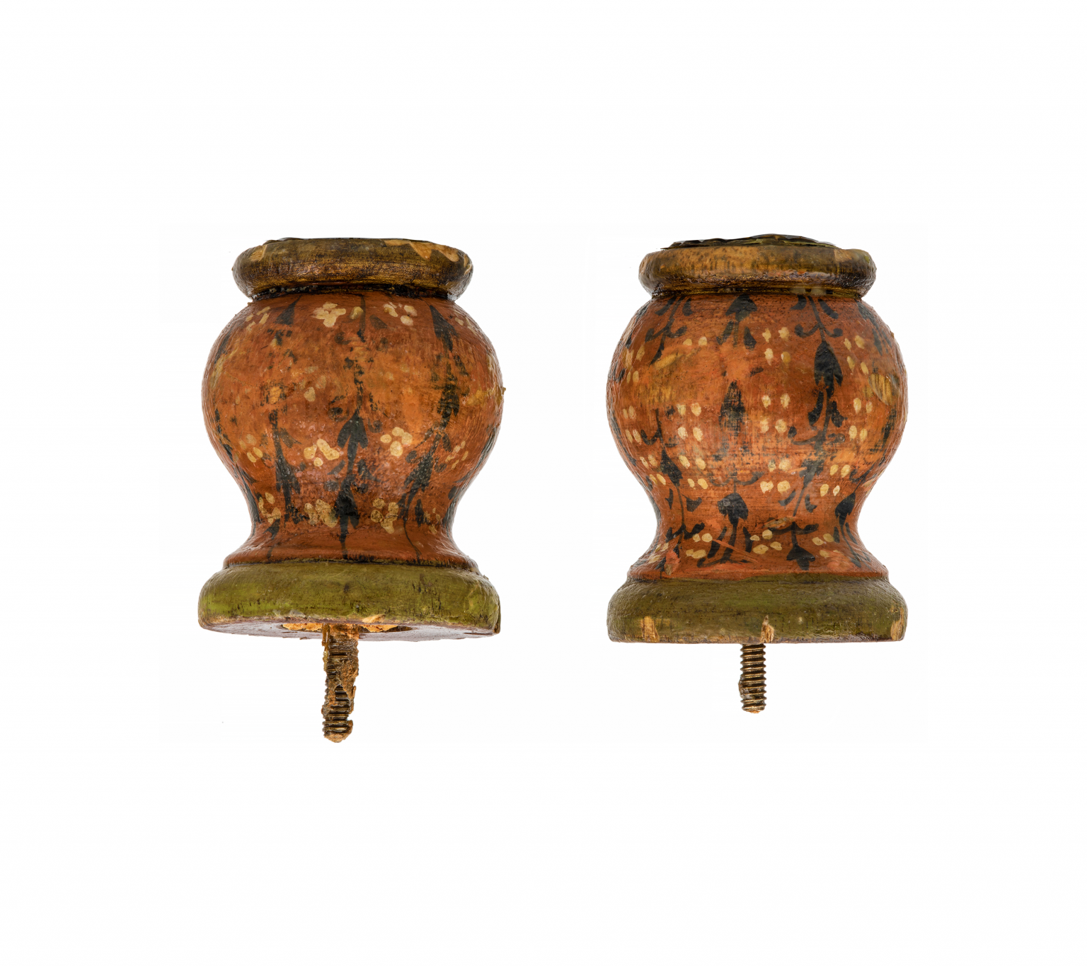 European Antique Wooden Knobs