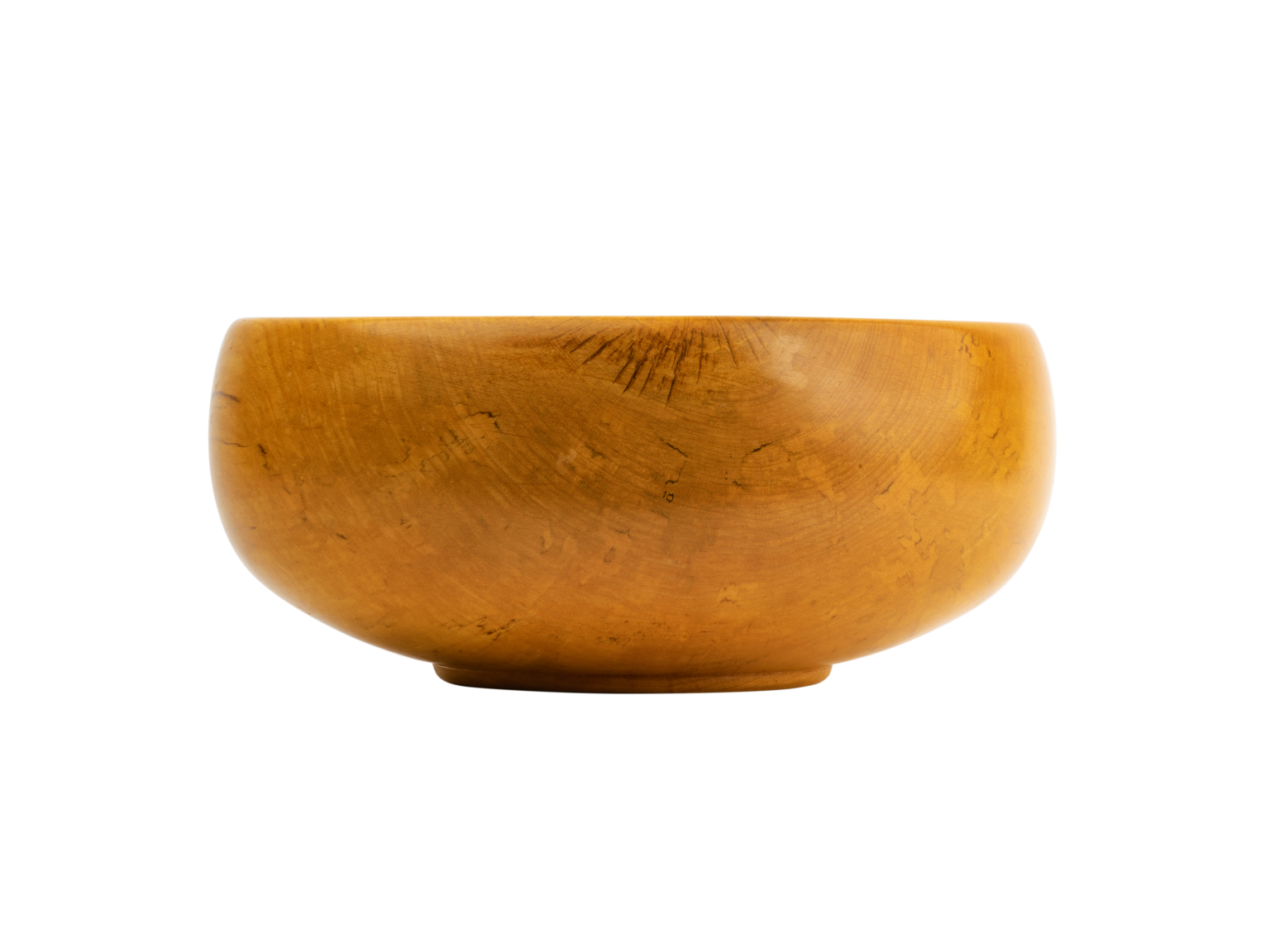 Maple turned studio art centerpiece bowl