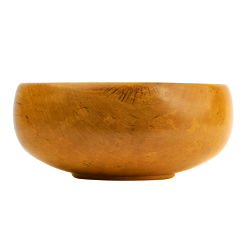 Maple turned studio art centerpiece bowl