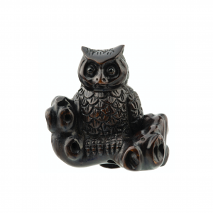 Wooden Netsuke Owl