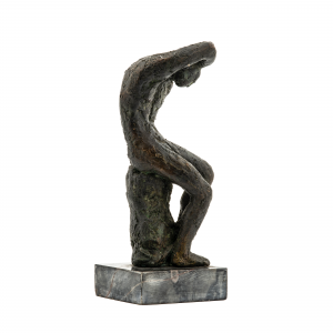 Vintage Bronze Male Sculpture