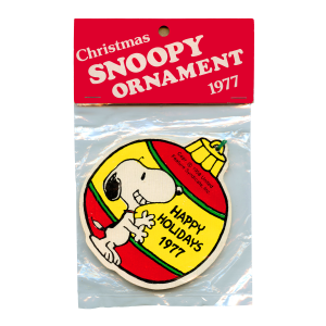 Vintage Snoopy Christmas Ornament